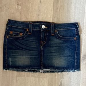 True Religion mini skirt, size 28